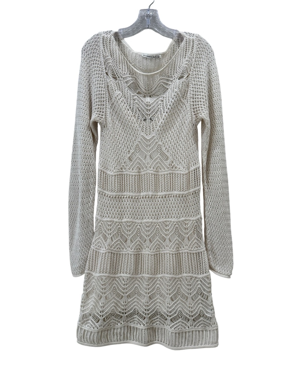 Abercrombie & Fitch Cream Crochet Dress - Picture 3 of 5